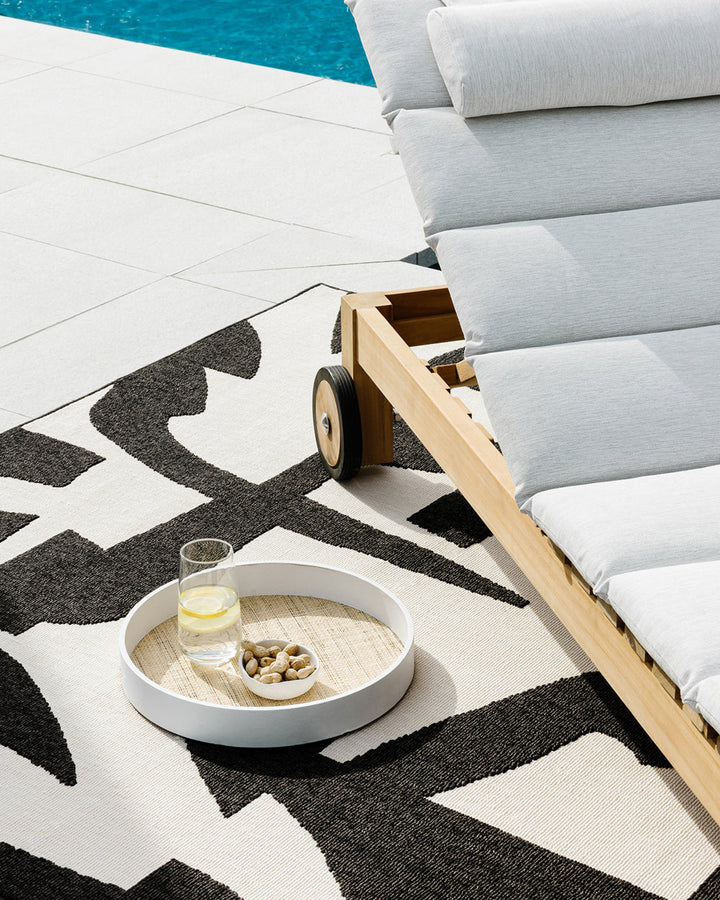Copacabana Floor Rug Make a lasting impression with the stylish design of the Copacabana rug. Woven in a timeless ivory colourway, the dense tufting creates a lush underfoot feel, while the raised design adds a sculptural element to your space. Versatile