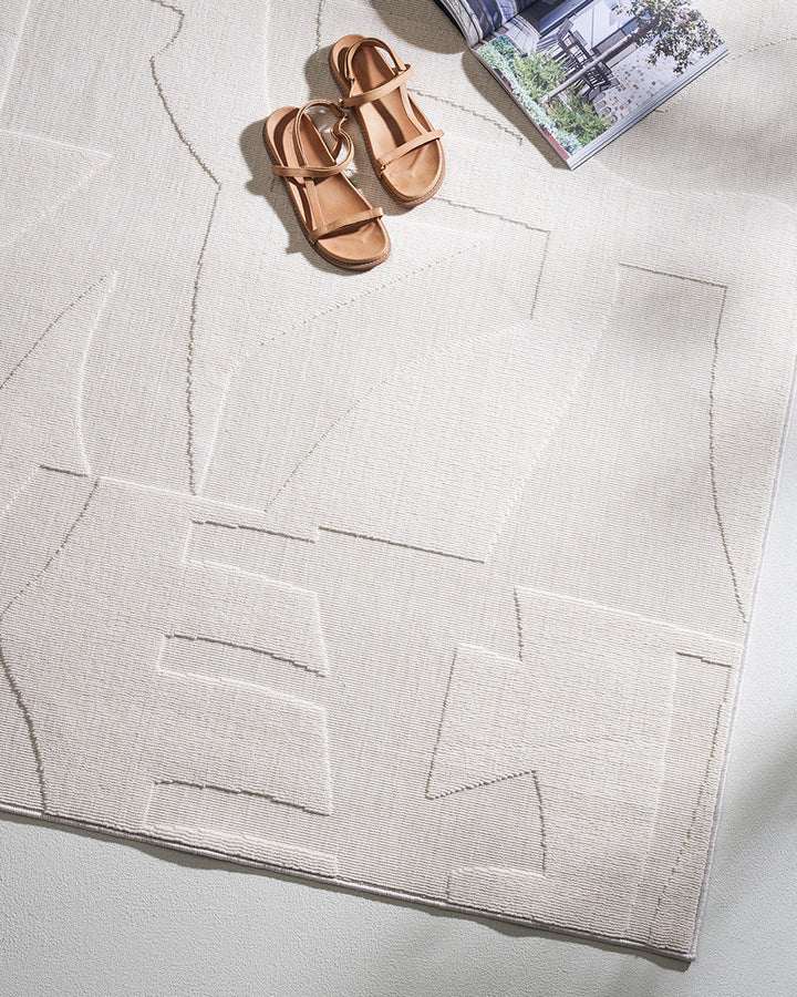 Copacabana Floor Rug Make a lasting impression with the stylish design of the Copacabana rug. Woven in a timeless ivory colourway, the dense tufting creates a lush underfoot feel, while the raised design adds a sculptural element to your space. Versatile