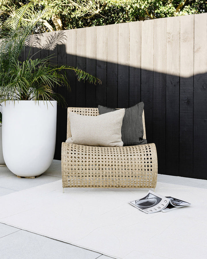 Copacabana Floor Rug Make a lasting impression with the stylish design of the Copacabana rug. Woven in a timeless ivory colourway, the dense tufting creates a lush underfoot feel, while the raised design adds a sculptural element to your space. Versatile
