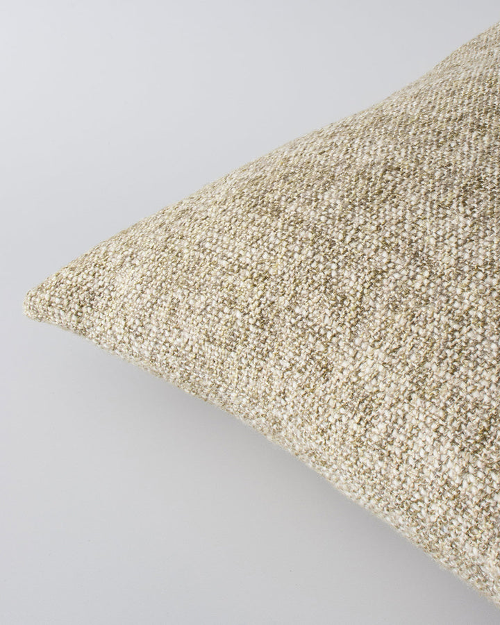 Cumbria Cushion Earthy colourways of marled yarn create the subtle tone of our Cumbria cushion. Handwoven in shades of dijon and ecru, the texture and soft mottled effect makes this a timeless piece for a grounded and restorative interior. Use as a pairin