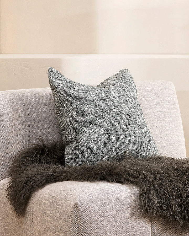 Cumbria Cushion Earthy colourways of marled yarn create the subtle tone of our Cumbria cushion. Handwoven in shades of dijon and ecru, the texture and soft mottled effect makes this a timeless piece for a grounded and restorative interior. Use as a pairin