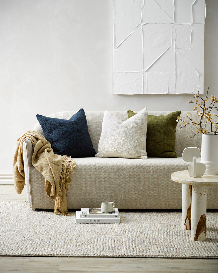 Cyprian Cushion Bring an inviting, artisan aesthetic to your interior with the exceptional texture of Cyprian. Australian Stock Buy at beon.com.au