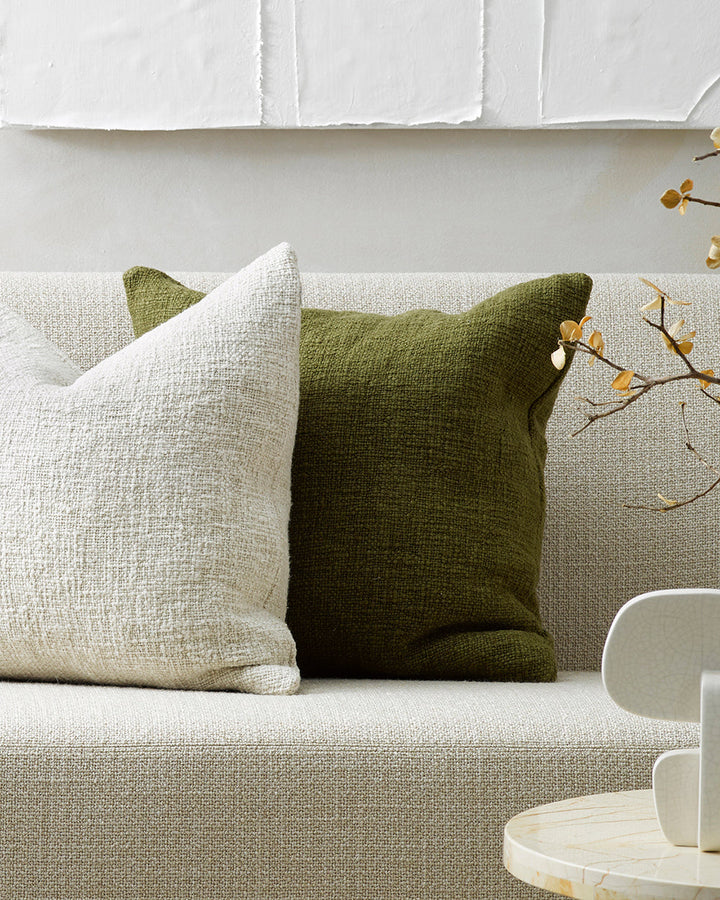 Cyprian Cushion Bring an inviting, artisan aesthetic to your interior with the exceptional texture of Cyprian. Australian Stock Buy at beon.com.au