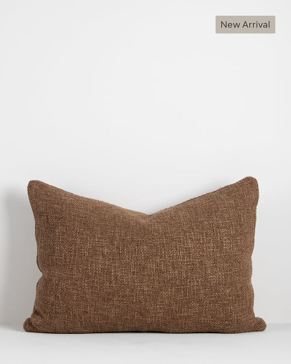 Cyprian Lumbar Cushion Create a calm, nurturing space with the exceptional texture of our Cyprian cushion. Crafted from thick, soft strands of yarn, the lumbar size adds an inviting, artisan aesthetic to living and bedroom spaces. A versatile pairing cush