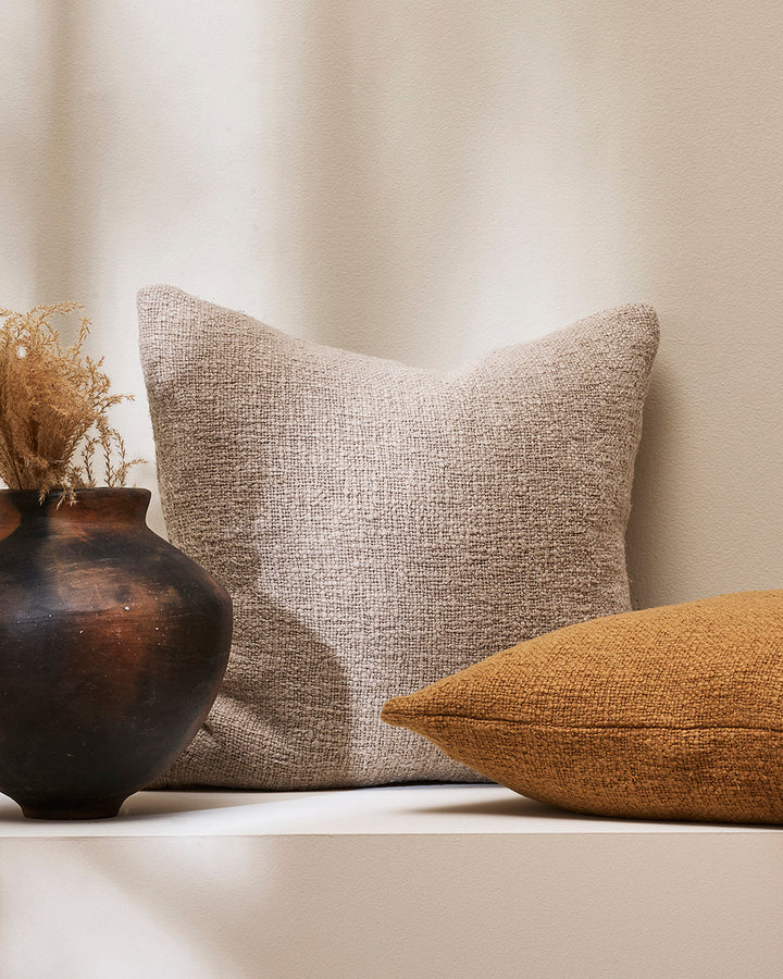 Cyprian Cushion Bring an inviting, artisan aesthetic to your interior with the exceptional texture of Cyprian. Australian Stock Buy at beon.com.au