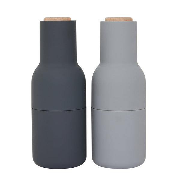 Audo CPH Bottle Grinders by Audo Copenhagen - The bottle-shaped design invites a playful and experimental approach to grinding. Equipped with a robust ceramic mechanism, this grinder effortlessly handles a variety of dried spices, seeds, salt, and pepper.