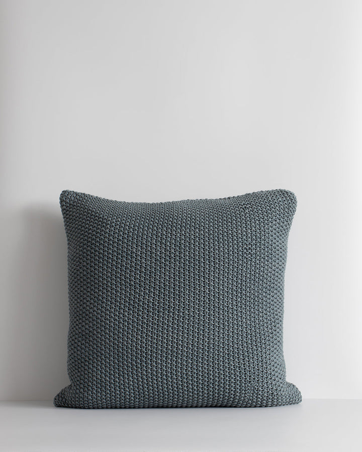 Devon Cushion Retreat into the comfort of this beautifully textured, organic cotton knit cushion. A classic and versatile accessory to any room, the soft texture and calming sage tone offers an unparalleled sense of warm, inviting style. Australian Stock