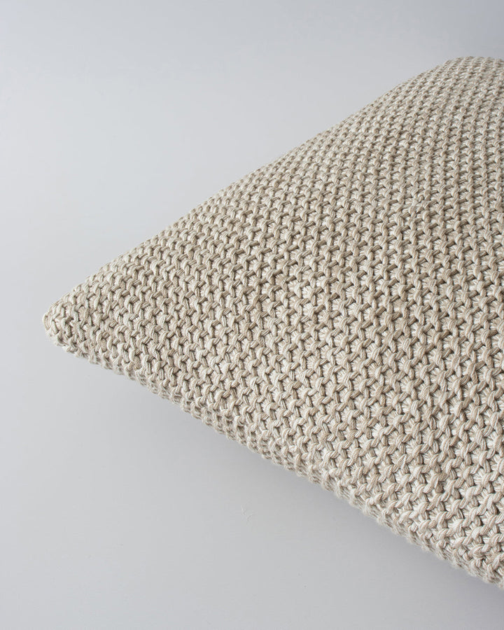 Devon Cushion Retreat into the comfort of this beautifully textured, organic cotton knit cushion. A classic and versatile accessory to any room, the soft texture and calming sage tone offers an unparalleled sense of warm, inviting style. Australian Stock