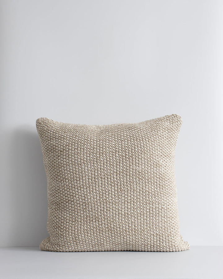 Devon Cushion Retreat into the comfort of this beautifully textured, organic cotton knit cushion. A classic and versatile accessory to any room, the soft texture and calming sage tone offers an unparalleled sense of warm, inviting style. Australian Stock