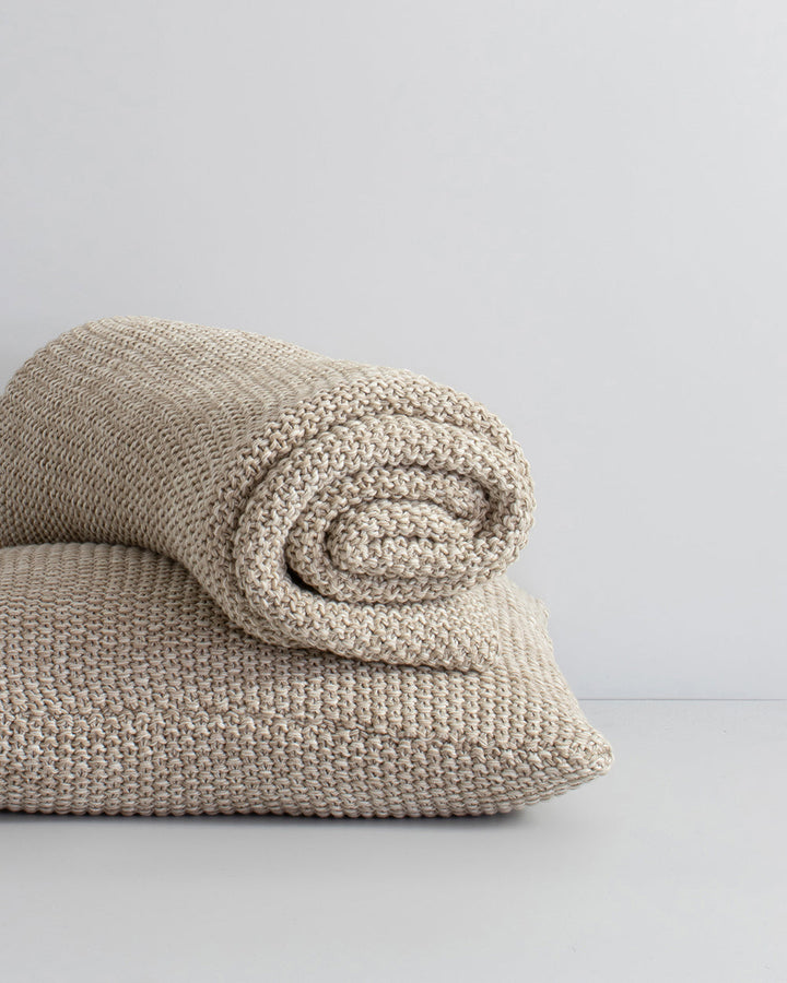 Devon Cushion Retreat into the comfort of this beautifully textured, organic cotton knit cushion. A classic and versatile accessory to any room, the soft texture and calming sage tone offers an unparalleled sense of warm, inviting style. Australian Stock