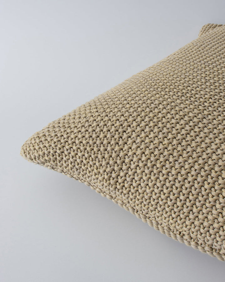 Devon Cushion Retreat into the comfort of this beautifully textured, organic cotton knit cushion. A classic and versatile accessory to any room, the soft texture and calming sage tone offers an unparalleled sense of warm, inviting style. Australian Stock