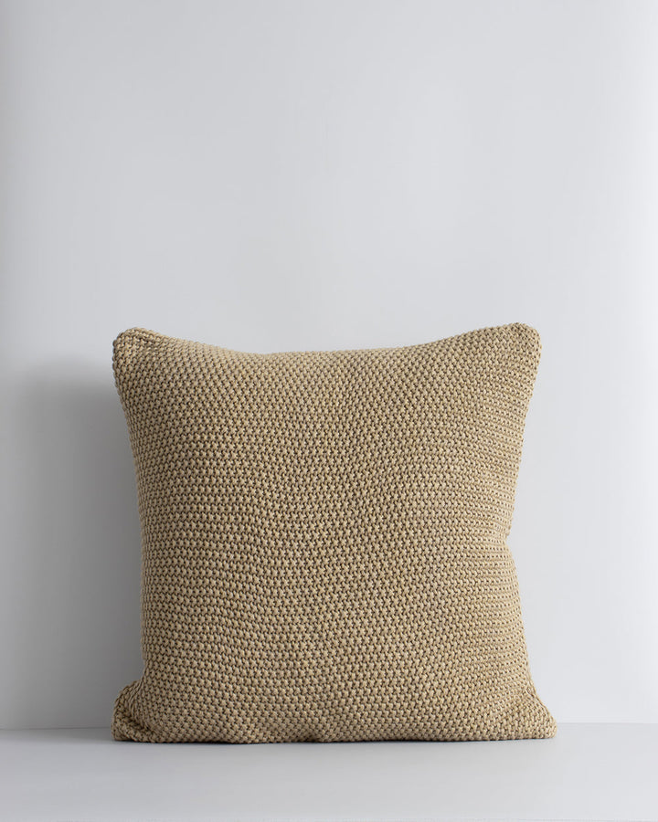 Devon Cushion Retreat into the comfort of this beautifully textured, organic cotton knit cushion. A classic and versatile accessory to any room, the soft texture and calming sage tone offers an unparalleled sense of warm, inviting style. Australian Stock