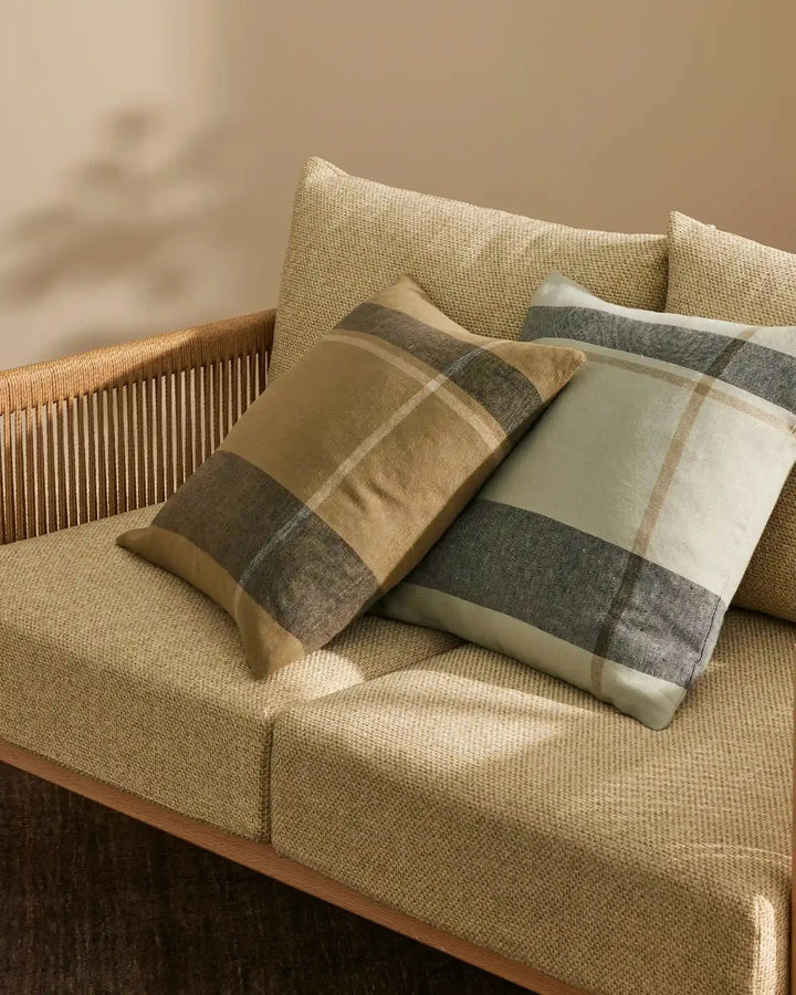Dante Caper Aero finished and soft to touch, Dante is a superb linen addition that will add a pop of lineal interest with the flexibility to be a feature, or a timeless companion pattern.Made from luxurious European linen, Dante Caper is a soft green, tra
