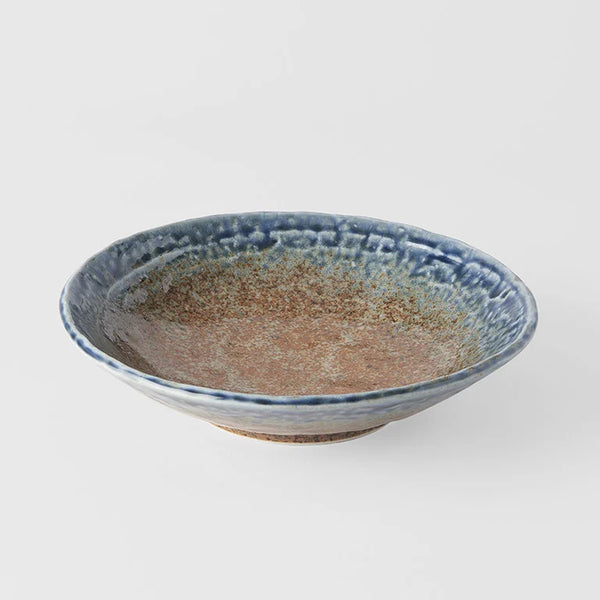 Open Shallow Bowl 24cm / Earth & Sky Glaze