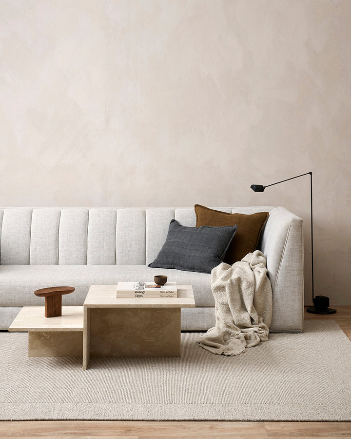 Flaxmill Cushion Enduringly beautiful, the heavy-weight weave of the Flaxmill celebrates the natural texture of raw linen fibres. Featuring a 1cm flange edge, the warm nude tone accentuates its textural qualities and brings an organic, contemporary feel t