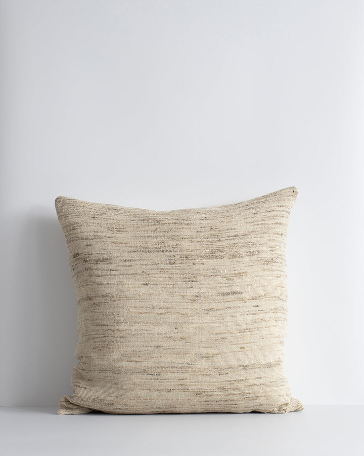 Floyd Cushion Simplicity reigns supreme in the beautifully pared-back design of our Floyd cushion. Raw, slubby linen is blended with cotton and silk to create a tactile pattern of fine stripes. The natural colourway pairs perfectly with our Woodrow cushio