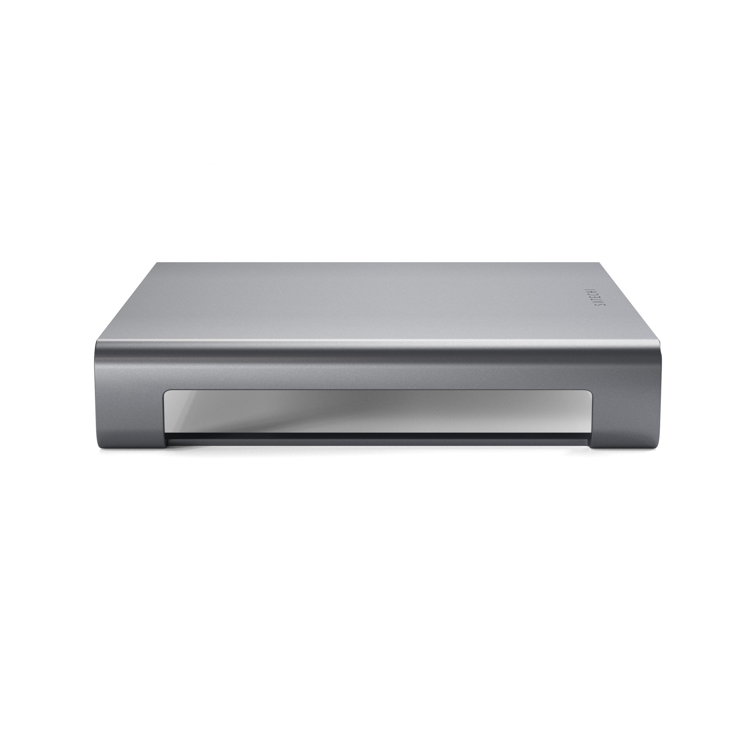 Satechi USB-C Aluminium Monitor Stand Hub for iMac (Space Grey) The Satechi Type-C Aluminium Monitor Stand Hub for iMac is your perfect 2-in-1 solution to enhance and elevate your desk space. Featuring built-in USB 3.0 ports, USB-C data port, micro/SD car
