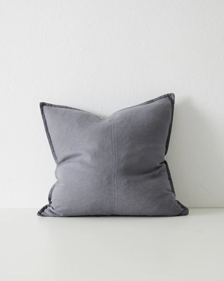 Como Smoke Linen Cushion - Premium Quality Elevate your space with Como Smoke, a stylish grey linen cushion crafted from the finest European fabric.