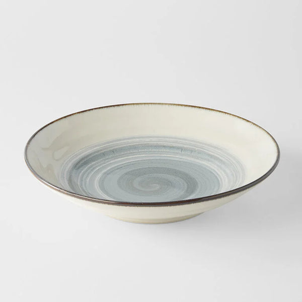 Flat Base Serving Bowl 28cm / Glacier Glaze