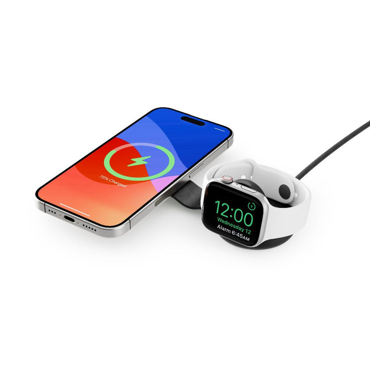 Twelve South ButterFly SE 2-in-1 Qi2 Travel Charger Black