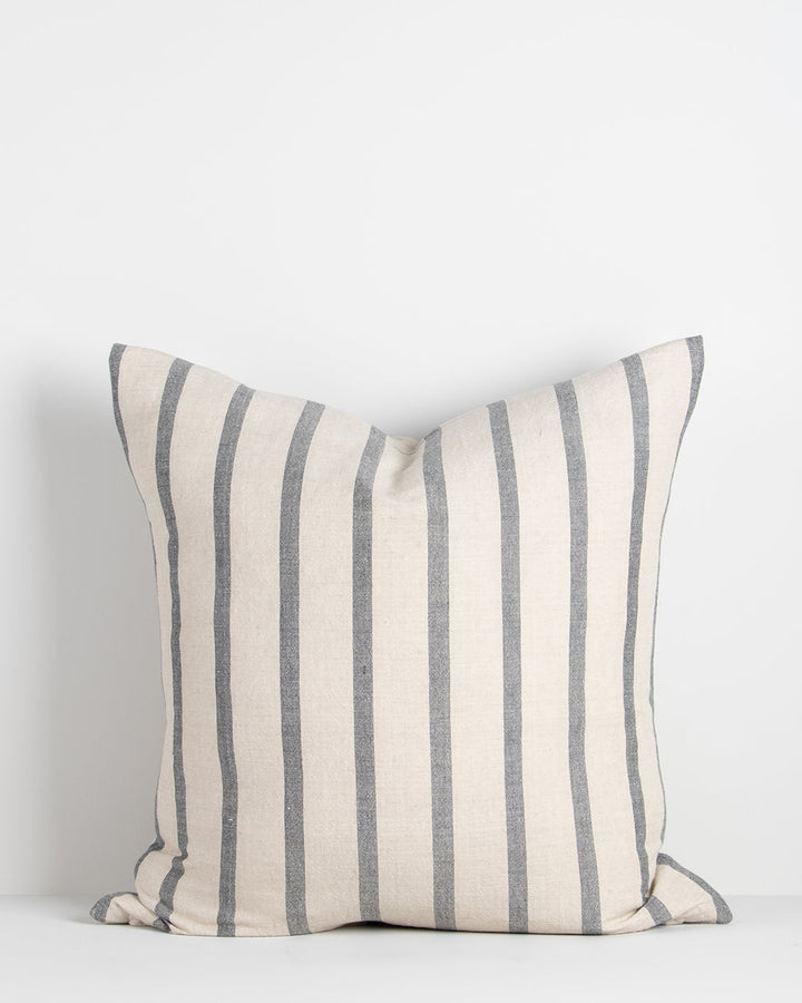 Hampton Cushion Conjure feelings of a simpler lifestyle with the understated, timeless aesthetic of our Hampton cushion. Handwoven from a blend of natural fibres, the casual stripe design is perfect for styling a pared-back, thoughtfully crafted space. Au