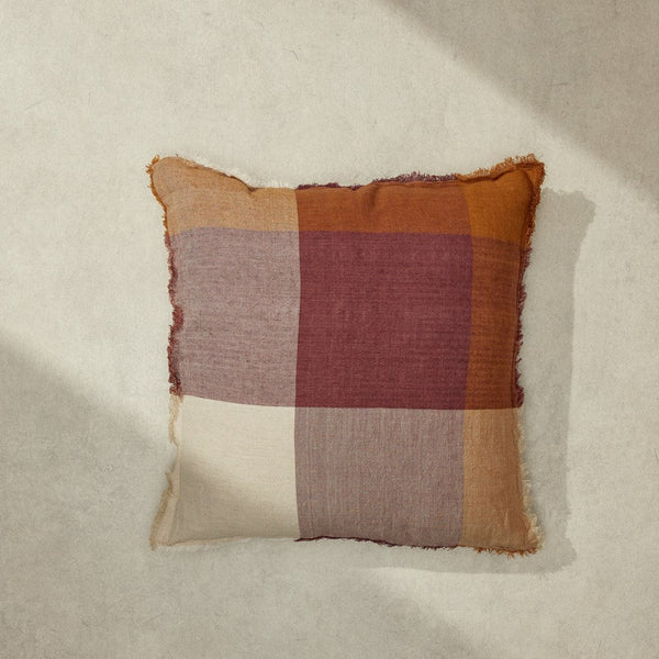 Harriet Cushion Eggplant - Few and Far - Cushions