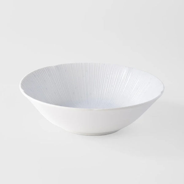 Bowl 21cm / Tsubaki Ice White Glaze