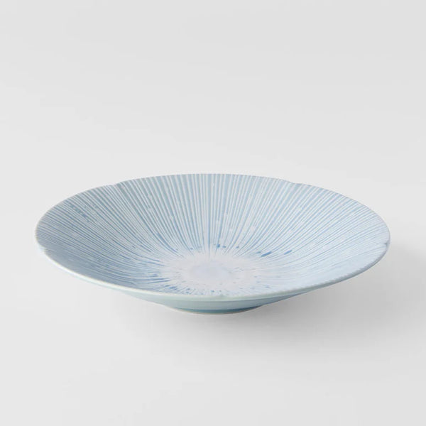 Shallow Bowl 24.5cm / Tsubaki Ice Blue Glaze