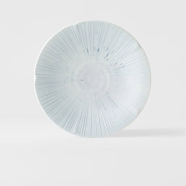 Side Plate 22cm / Tsubaki Ice Blue Glaze