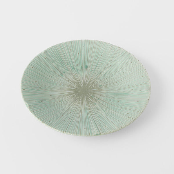 Side Plate 22cm / Tsubaki Ice Green Glaze