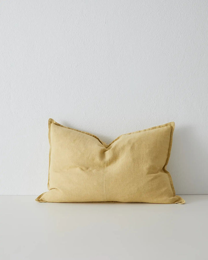 Como Limoncello Cushion - Premium European Linen Our Como range features premium European Linen sourced from France and Italy, stonewashed to achieve a soft, vintage texture. The Como Limoncello cushion boasts a bright, cheerful yellow hue that adds a sun