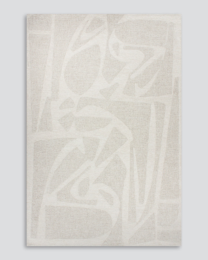 Maya Floor Rug Create a welcoming space with understated design in pure 100% wool. Inspired by the mineral lines in coastal rocks, the Maya rug’s abstract design and sand tones evoke a natural sense of warmth and style. Soft and supportive underfoot, the