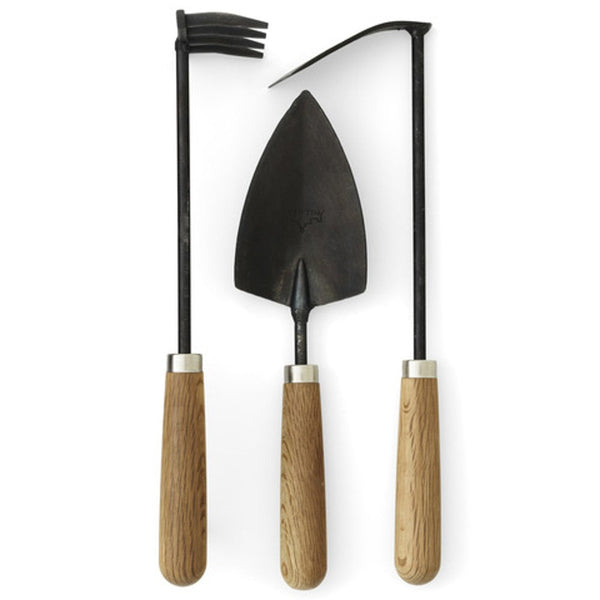 Audo CPH Pallares x Audo CPH Plant Tools, Set of 3 by Audo Copenhagen - Product Information: Made exclusively for Audo by Spanish toolmakers Pallarés, a century-old manufacturer of knives and tools of the highest quality. The 3-piece set includes a trowel