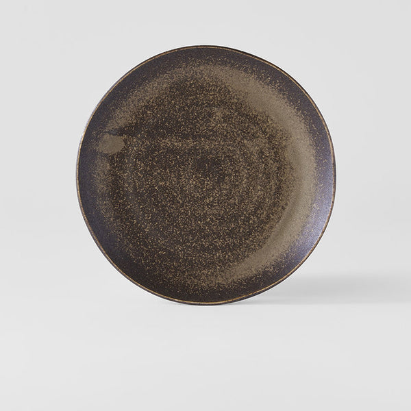 Organic Plate 23.5cm / Mocha Glaze