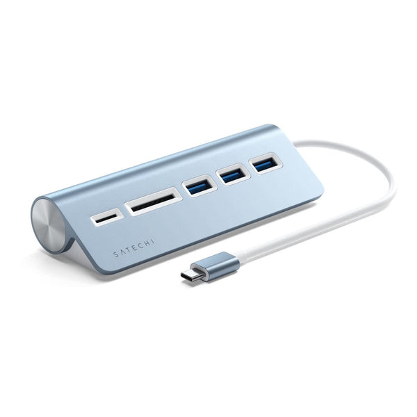 Satechi USB-C Combo Hub for Desktop The USB-C Combo Hub for Desktop allows you to connect all your standard USB devices to your USB-C smartphone, tablet or laptop. Whether it’s a USB thumb drive, external HDD or SD card, quickly transfer large files, down