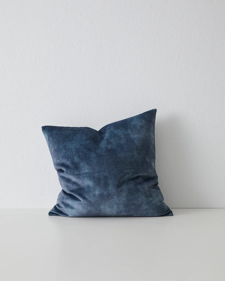 Ava Atlantic Cushion - Velvet-Look Home Essential Discover the Ava Atlantic cushion in moody-blue. Soft, rich texture in a 50cm x 50cm size, perfect for any decor.