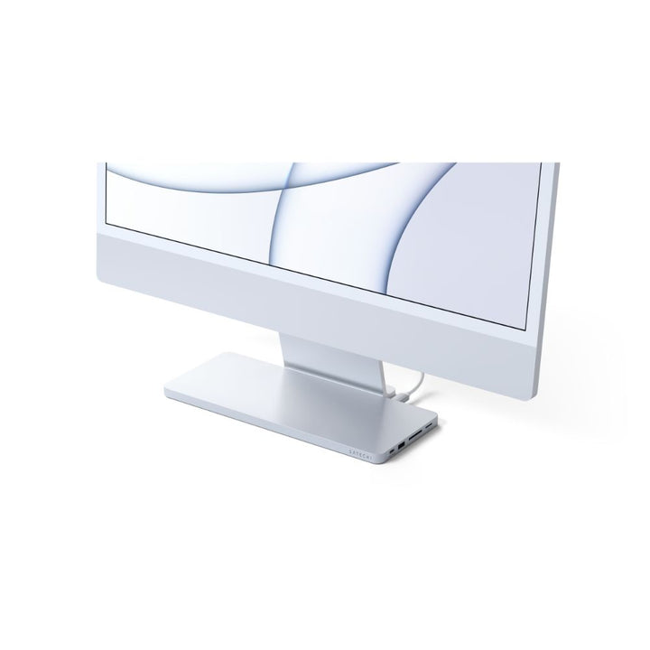 Satechi USB-C Slim Dock for 24” iMac Designed to fit the 2021 iMac (24-inch) exclusively, the Satechi USB-C Slim Dock for 24” iMac provides a built-in enclosure to add external storage to your iMac and convenient access for all your most-loved ports and p