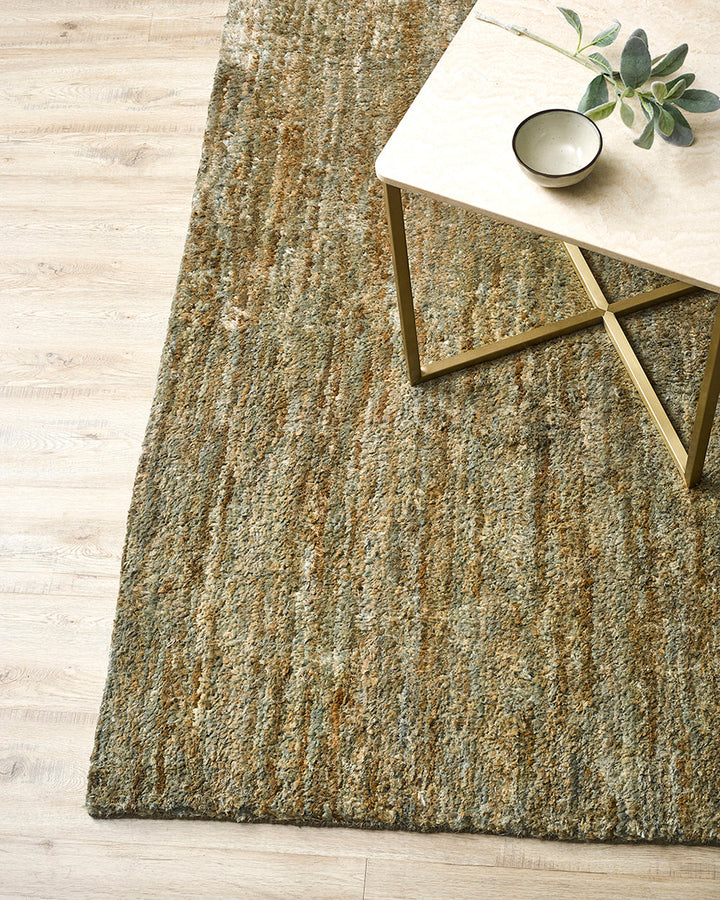 Pampas Floor Rug Add understated style to your interior with the unique beauty of our Pampas floor rug. Hand-knotted from 100% jute, this versatile rug features a generous 20mm pile in muted green tones. Attractive and easy to style, the Pampas creates a