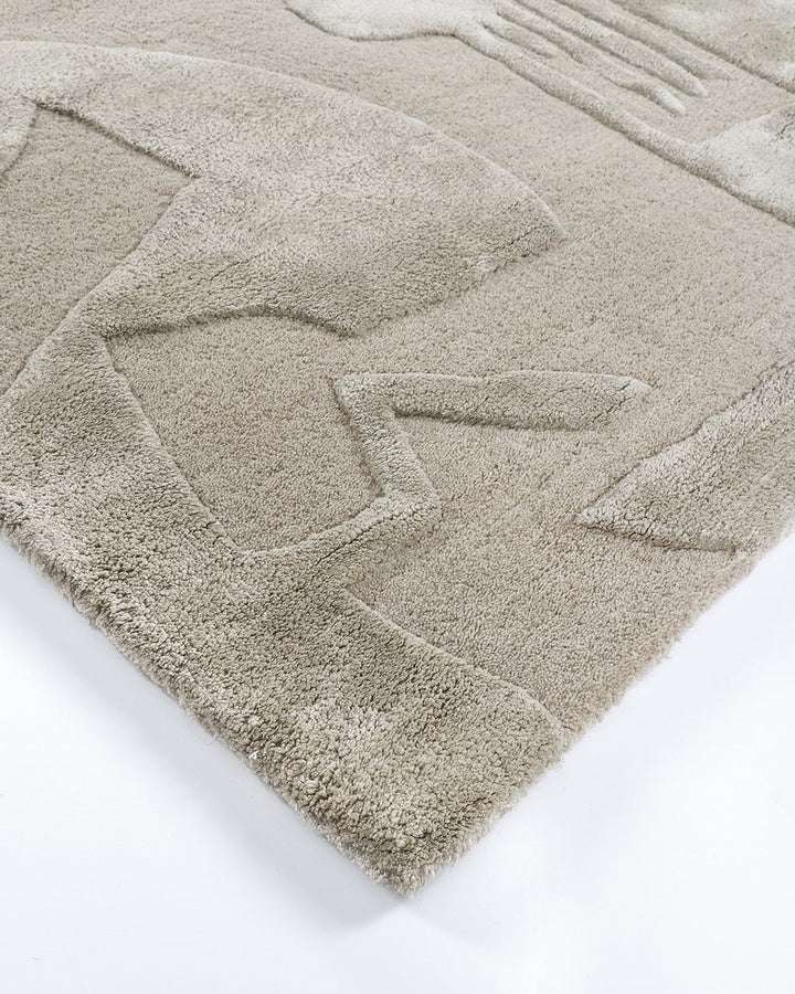 Paolo Floor Rug Bring modern, sculptural style to your space with the visual beauty of our Paolo floor rug. Inspired by brutalist forms, this luxurious floor rug creates dramatic spaces with its distinctive patterning and soft underfoot texture. Handtufte