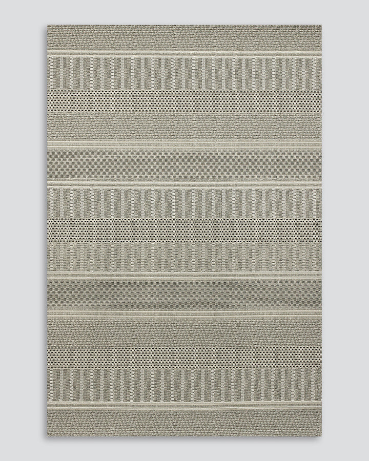 Peru Floor Rug The intricate pattern of the Peru is balanced by its soft stone colourway, making for a visually textural base that is easy to style around. Suitable for use in both indoor and outdoor spaces, the Peru is durable and wonderfully easy to cle