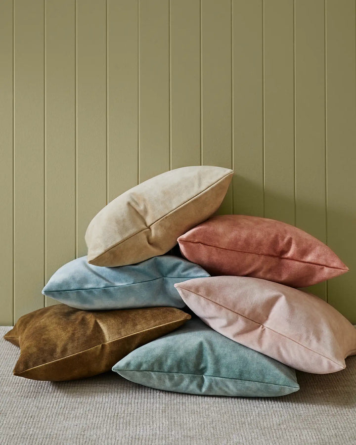 Ava Aqua Cushion - Velvet Luxury in Tranquil Blue Discover the Ava Aqua cushion, featuring a rich velvet texture and cool tones for a tranquil ambiance. Perfect addition to any decor.