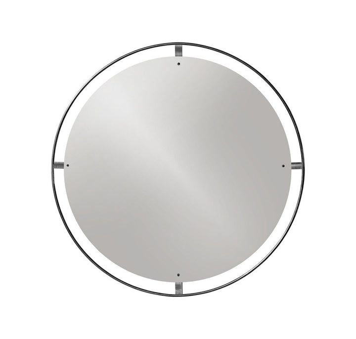 AUDO Copenhagen Nimbus Mirror, 110cm, Bronzed Brass by Audo Copenhagen - Looking to the way in which a picture or a painting is framed, the Copenhagen-based design studio Krøyer-Sætter-Lassen investigated how an entire frame could surround a mirror withou