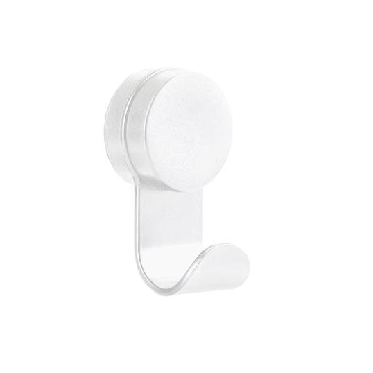 Towel Wall Suction Hook, Single, White