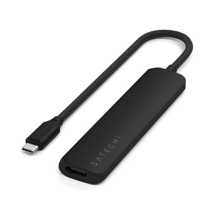 Satechi 6-in-1 USB-C Slim Multiport Adapter Black