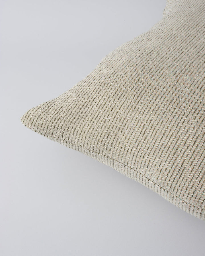 Sandridge Cushion Simplicity reigns supreme in the beautifully pared-back design of our Sandridge cushion. Handwoven in 100% linen, the classic pinstripe design is both timeless and modern. Pair this lead colourway with complementary tones in other linen