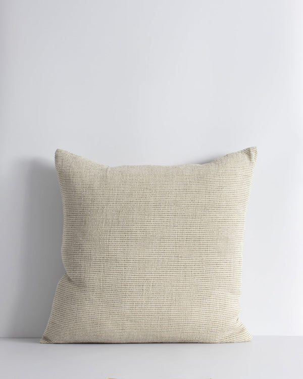 Sandridge Cushion Simplicity reigns supreme in the beautifully pared-back design of our Sandridge cushion. Handwoven in 100% linen, the classic pinstripe design is both timeless and modern. Pair this lead colourway with complementary tones in other linen