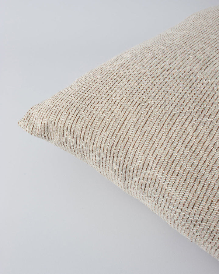 Sandridge Cushion Simplicity reigns supreme in the beautifully pared-back design of our Sandridge cushion. Handwoven in 100% linen, the classic pinstripe design is both timeless and modern. Pair this lead colourway with complementary tones in other linen