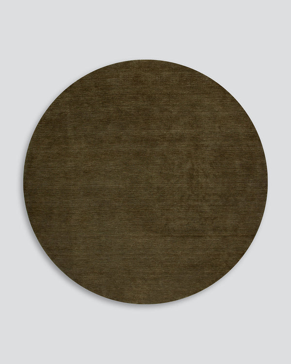 Sandringham Moss Round Floor Rug Baya