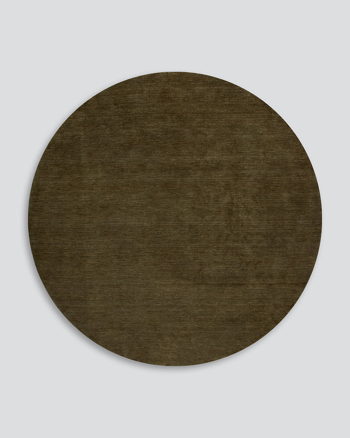 Sandringham Moss Round Floor Rug Baya