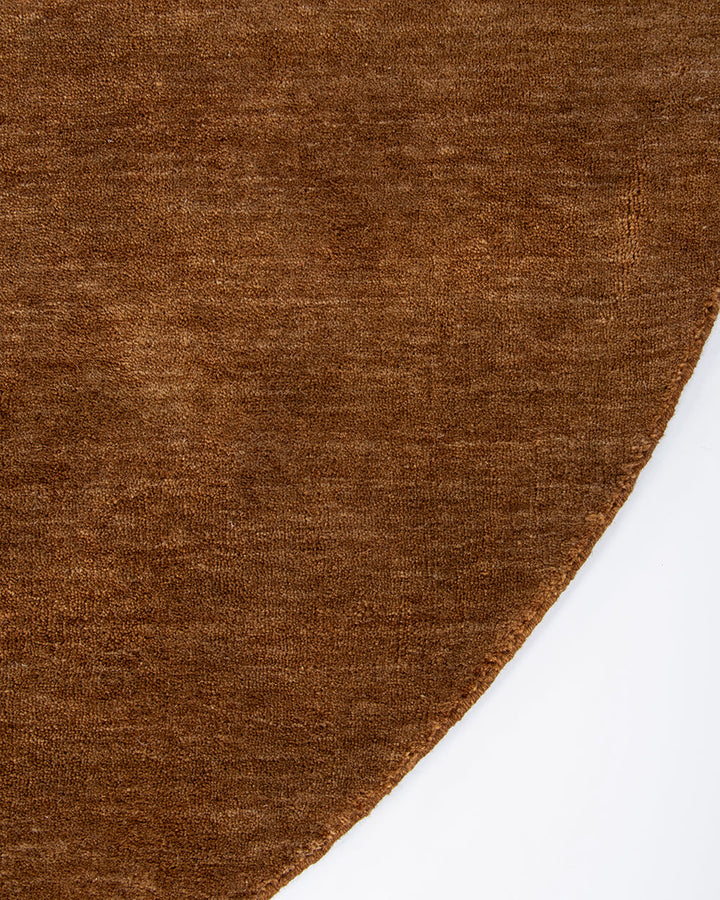 Sandringham Pecan Round Floor Rug Baya